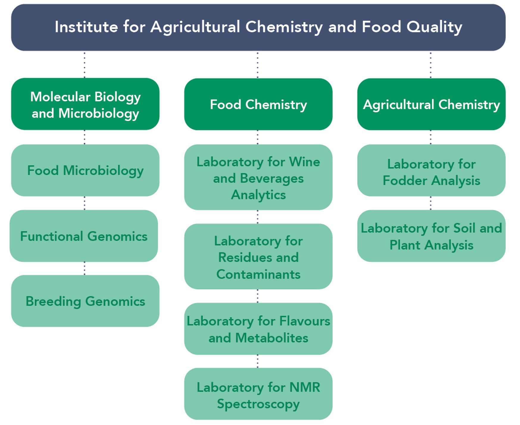 Organization Chart Institute for Agricultural Chemistry and Food Quality 2023